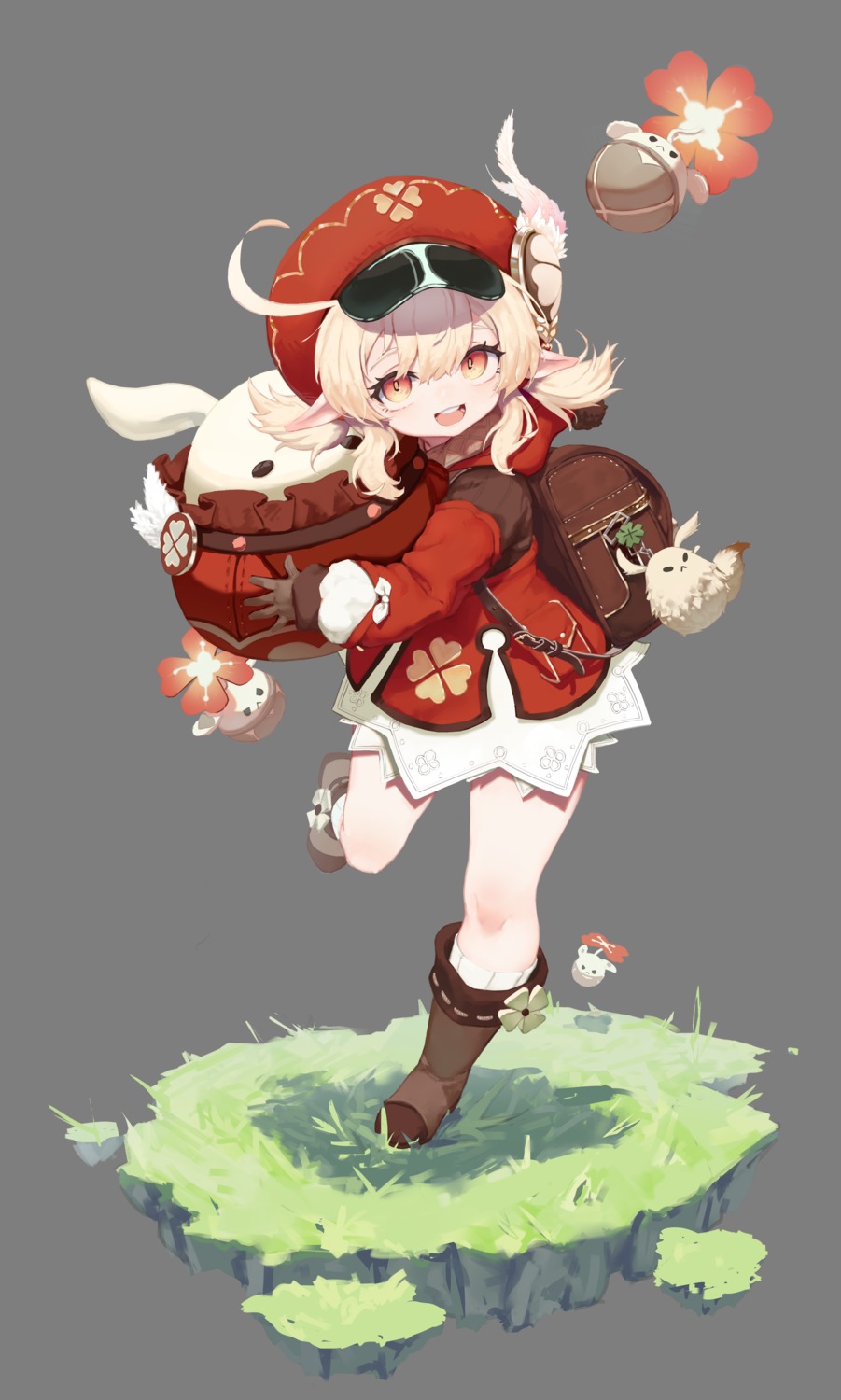 genshin_impact, greentree, klee, pointy_ears