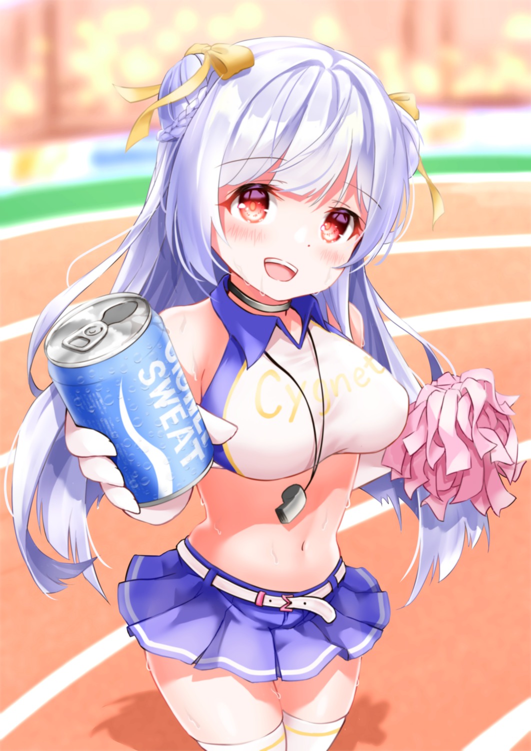 azur_lane, cheerleader, classic, cygnet_(azur_lane), thighhighs