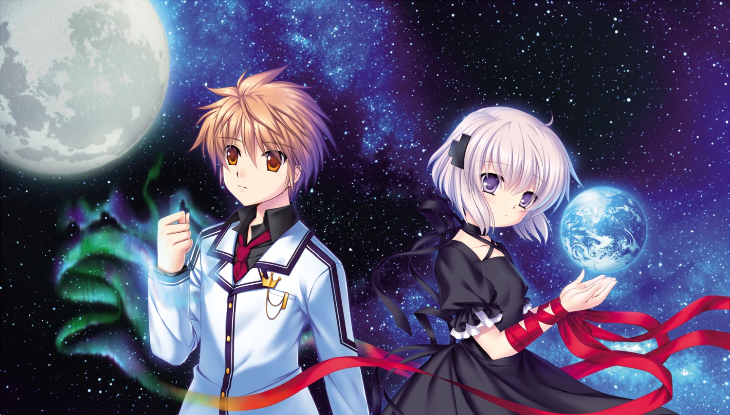 dress, hinoue_itaru, kagari_(rewrite), key, rewrite, seifuku, tennouji_kotarou