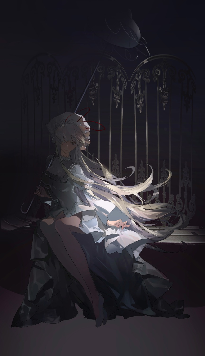 dress, soungruan_mian_mao, touhou, yakumo_yukari