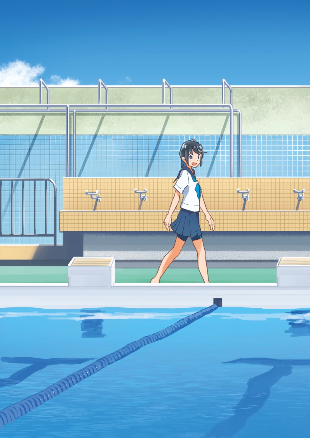 bike_shorts, kusakabe, seifuku
