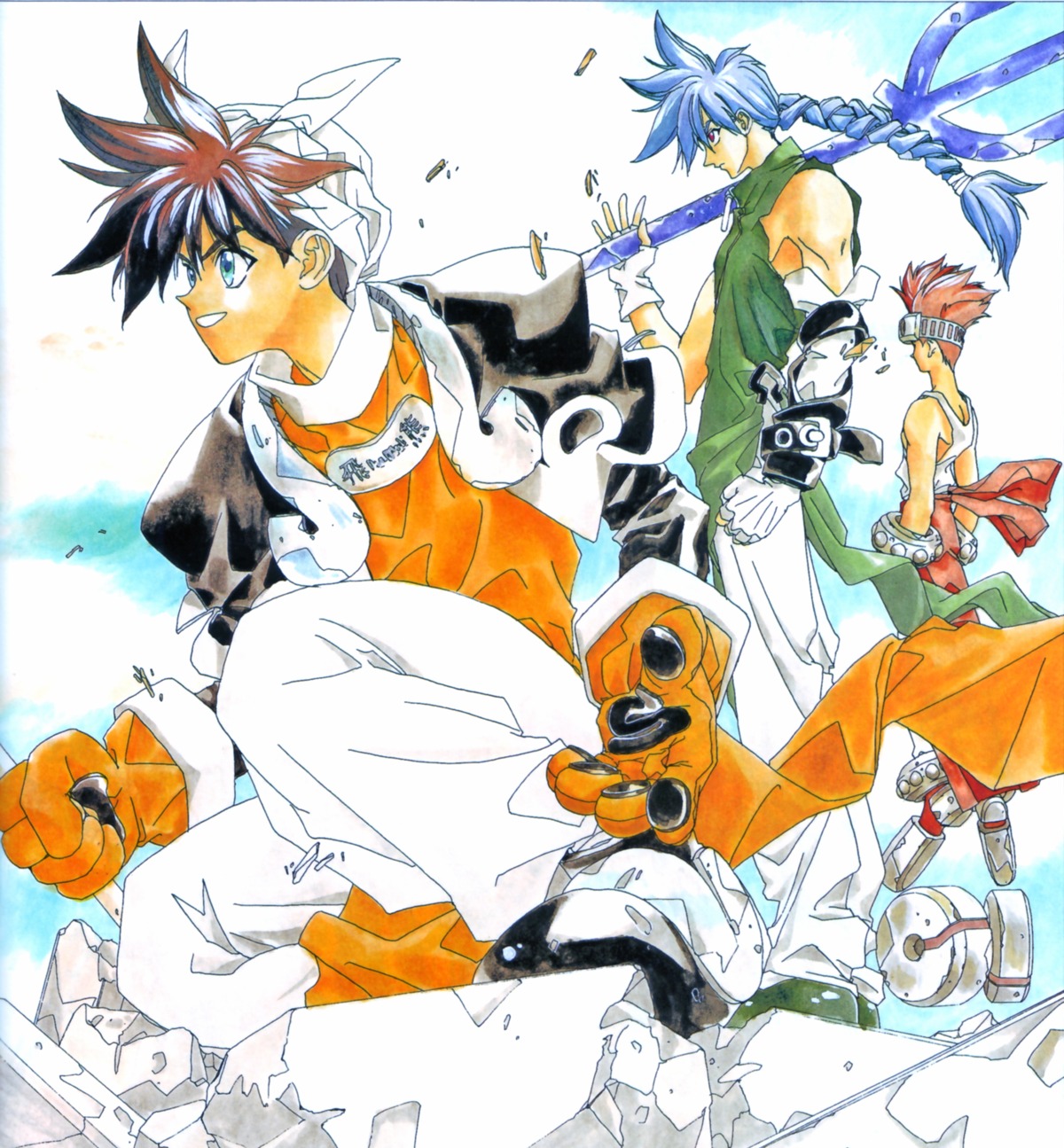 fujisaki_ryuu, hoshin_engi, male, nataku_(hoshin_engi), sansento, taikoubou, youzen