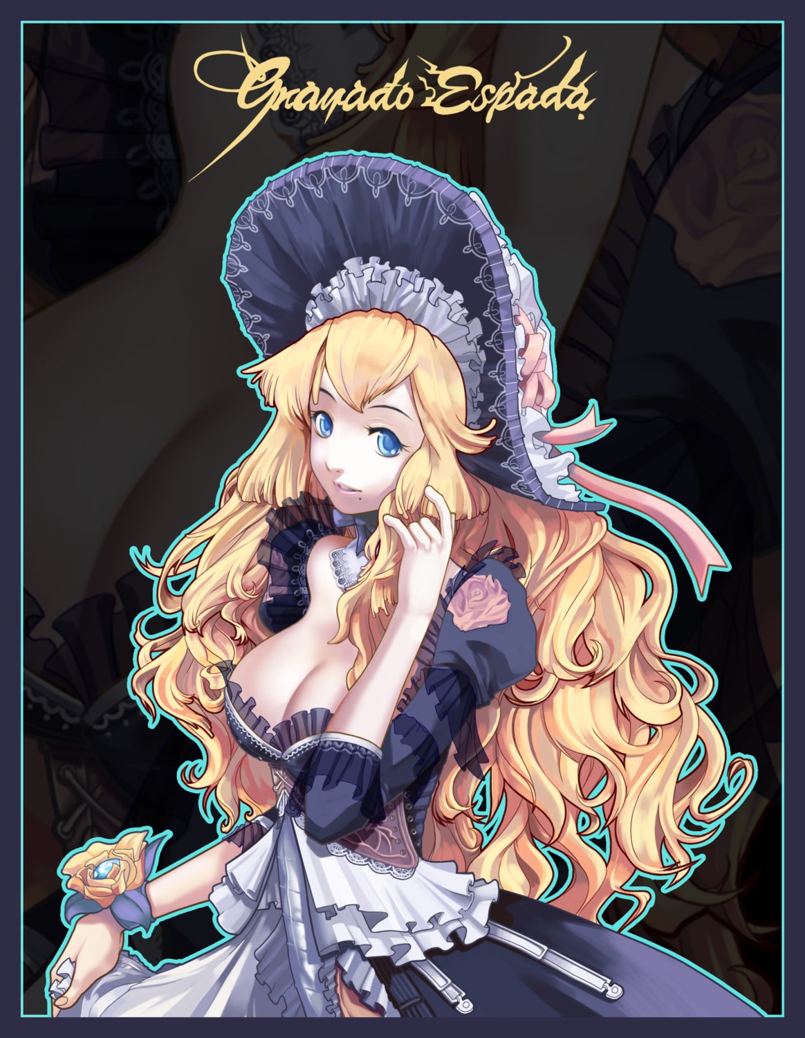 cleavage, dress, elementalist_(granado_espada), granado_espada, lolita_fashion, ukero