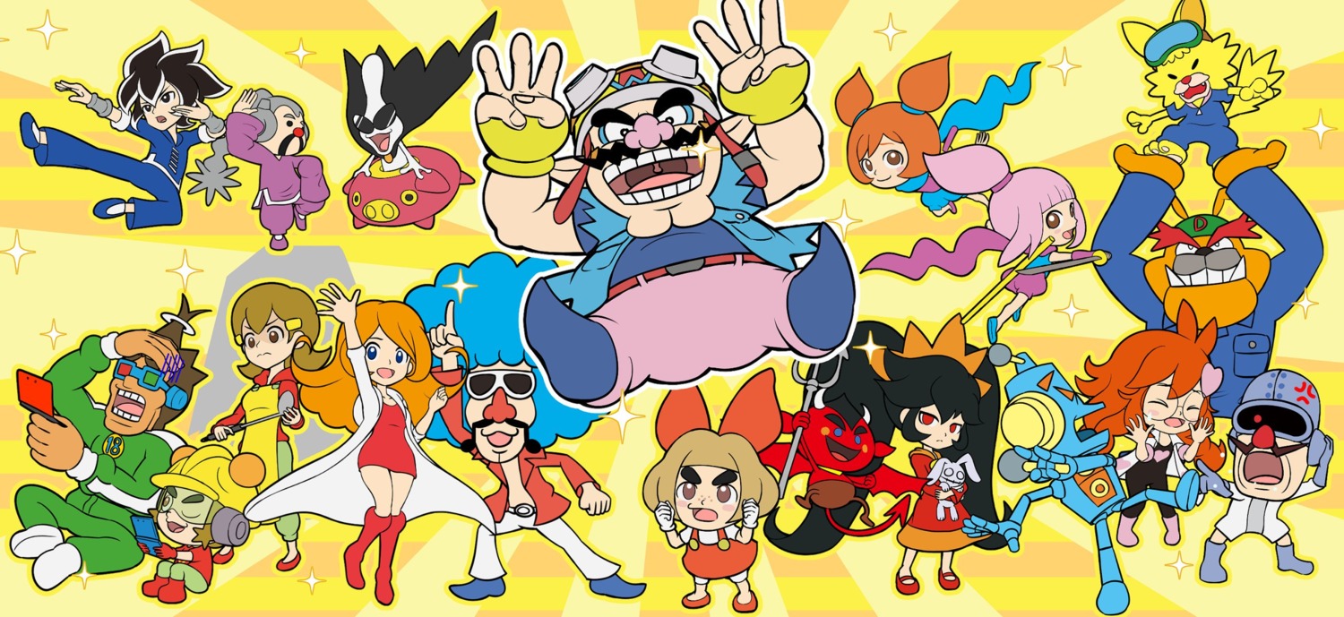 ashley_(warioware), dress, megane, mona_(warioware), penny_(warioware), tagme, wario, warioware