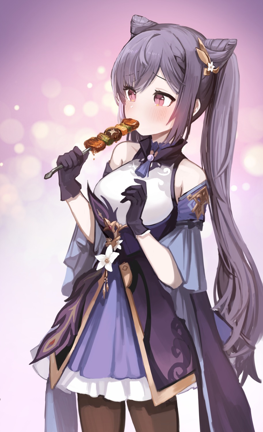 asian_clothes, genshin_impact, keqing, pantyhose, seorang