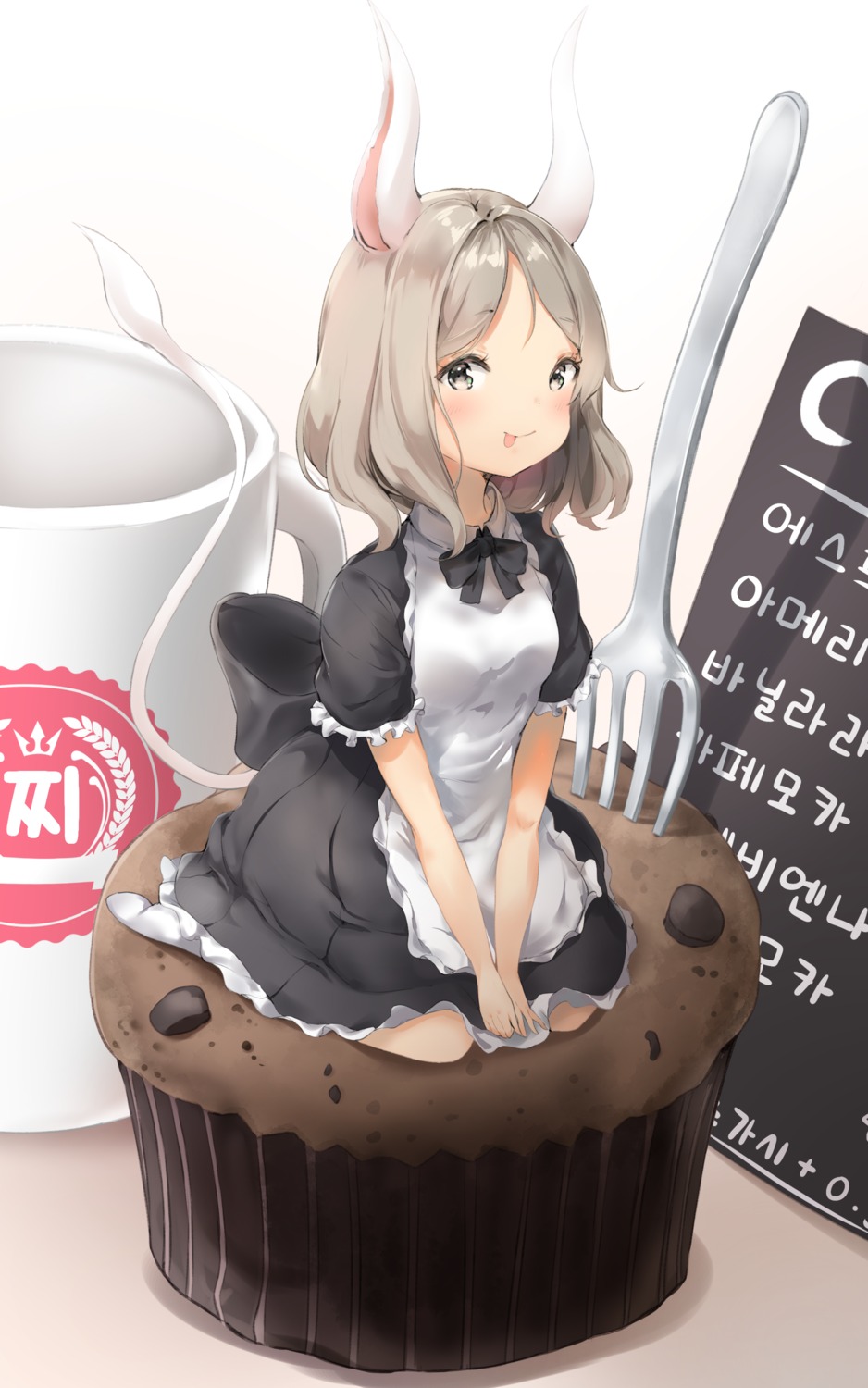 animal_ears, blade_&_soul, bunny_ears, keibeam, lyn_(blade_&_soul), maid, tail