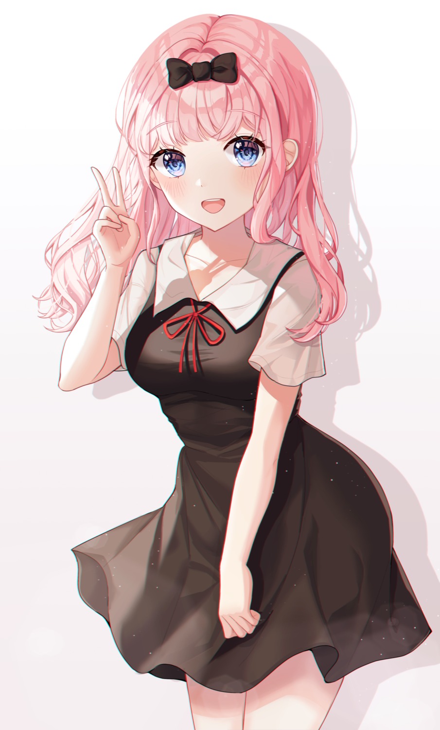fujiwara_chika, kaguya-sama_wa_kokurasetai_~tensai-tachi_no_renai_zunousen~, seifuku, skirt_lift, tteullie