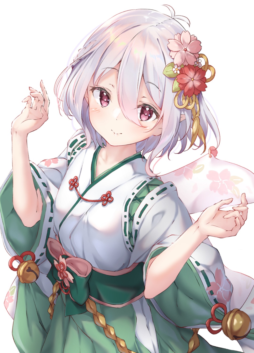 japanese_clothes, kokkoro, pointy_ears, princess_connect!, princess_connect!_re:dive, ukiwakisen