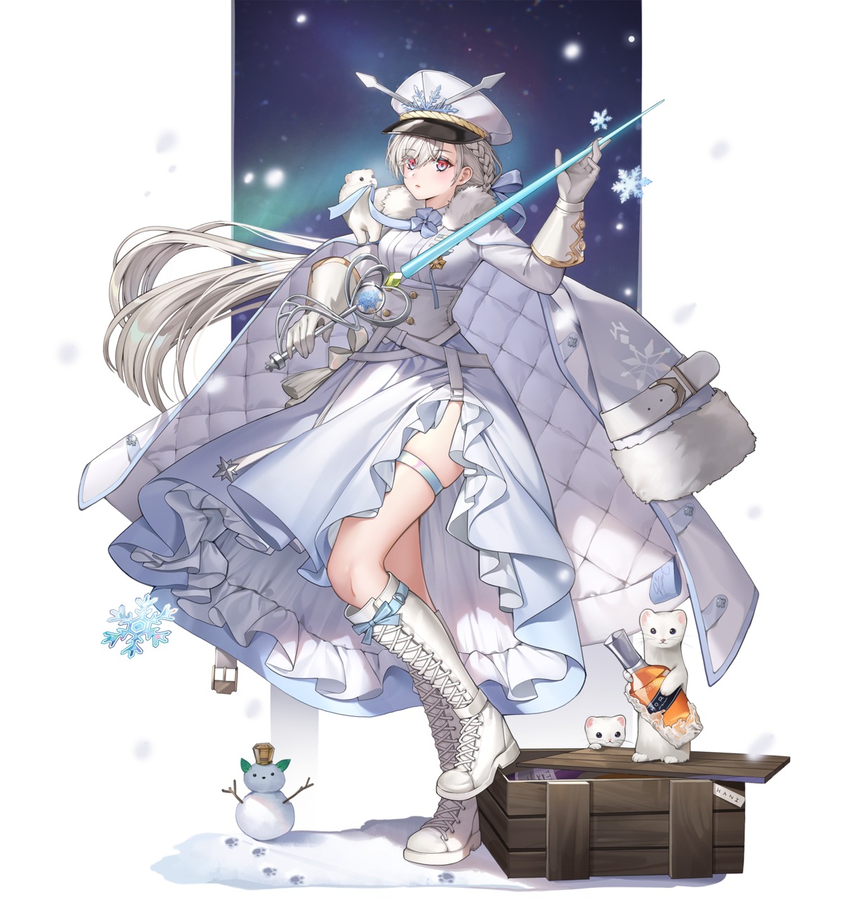 buchu, garter, sword, uniform