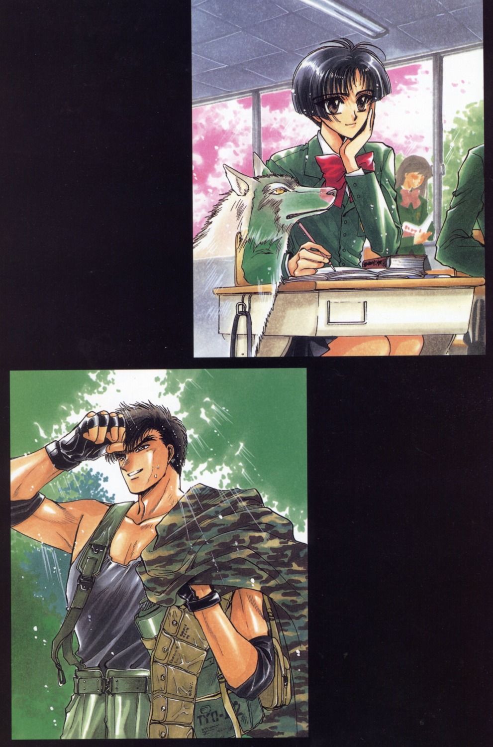 clamp, inuki, kusanagi_shiyu, nekoi_yuzuriha, x