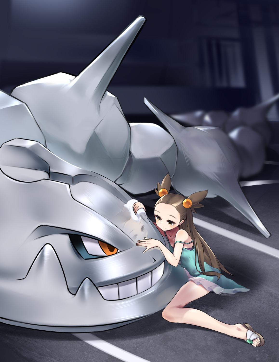dress, mikan_(pokemon), monster, pokemon, see_through, steelix, tm_(hanamakisan)