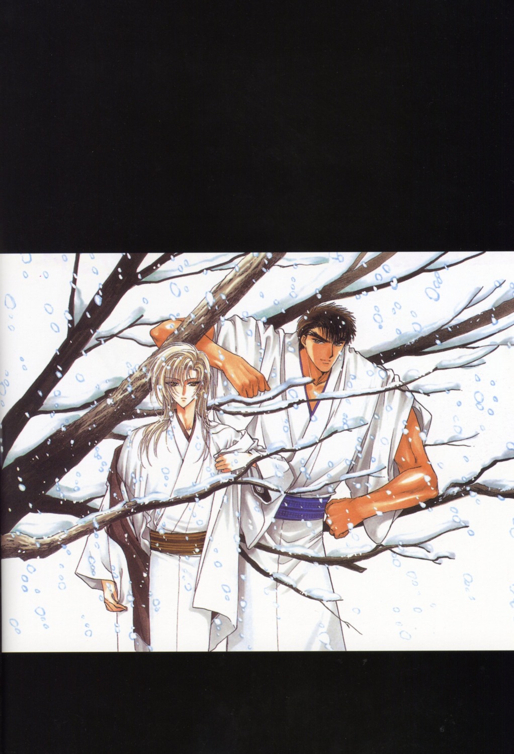 clamp, kusanagi_shiyu, kuzuki_kakyou, male, x