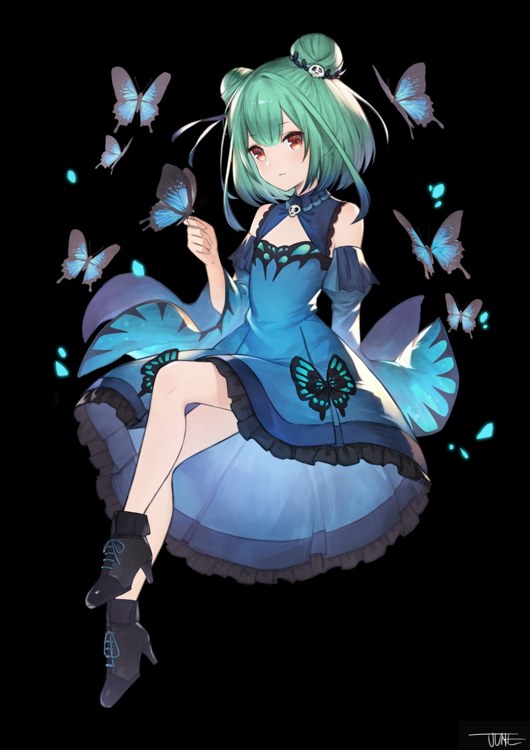dress, heels, hololive, jun_wei, skirt_lift, uruha_rushia