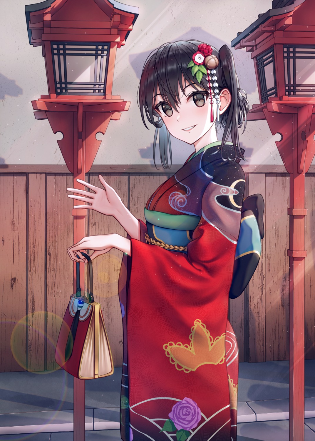 kantai_collection, kimono, rankebu, sendai_(kancolle)