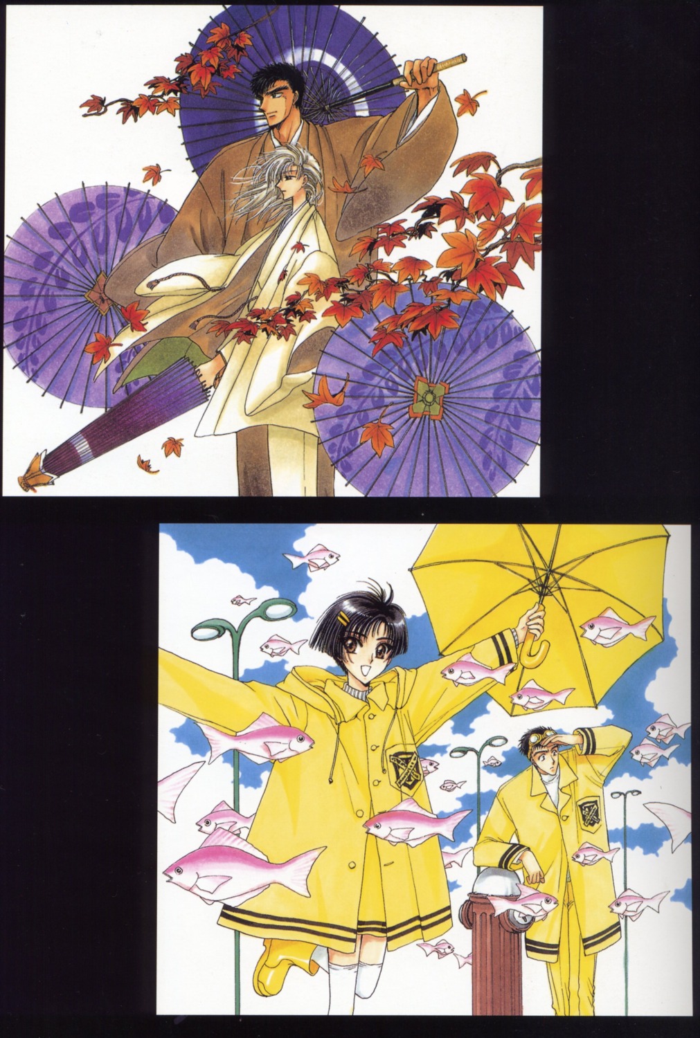arisugawa_sorata, clamp, kusanagi_shiyu, kuzuki_kakyou, nekoi_yuzuriha, x