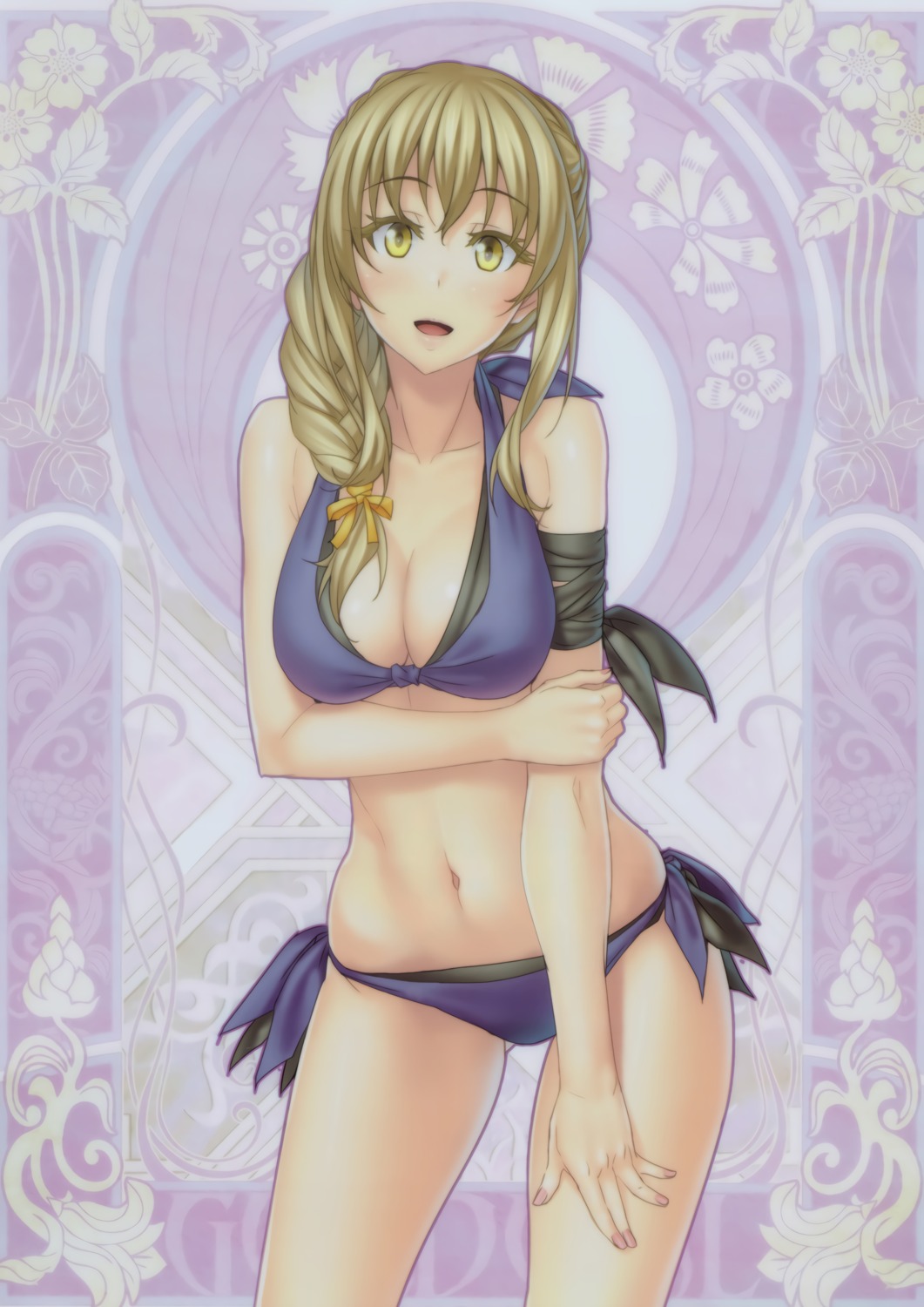 bikini, cleavage, goblin_slayer, guild_girl, kannatsuki_noboru, swimsuits