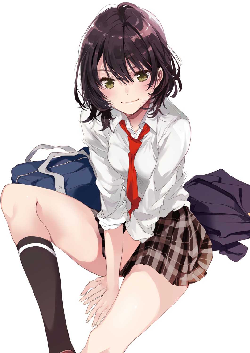 fly, hinami_aoi, jaku-chara_tomozaki-kun, seifuku, skirt_lift
