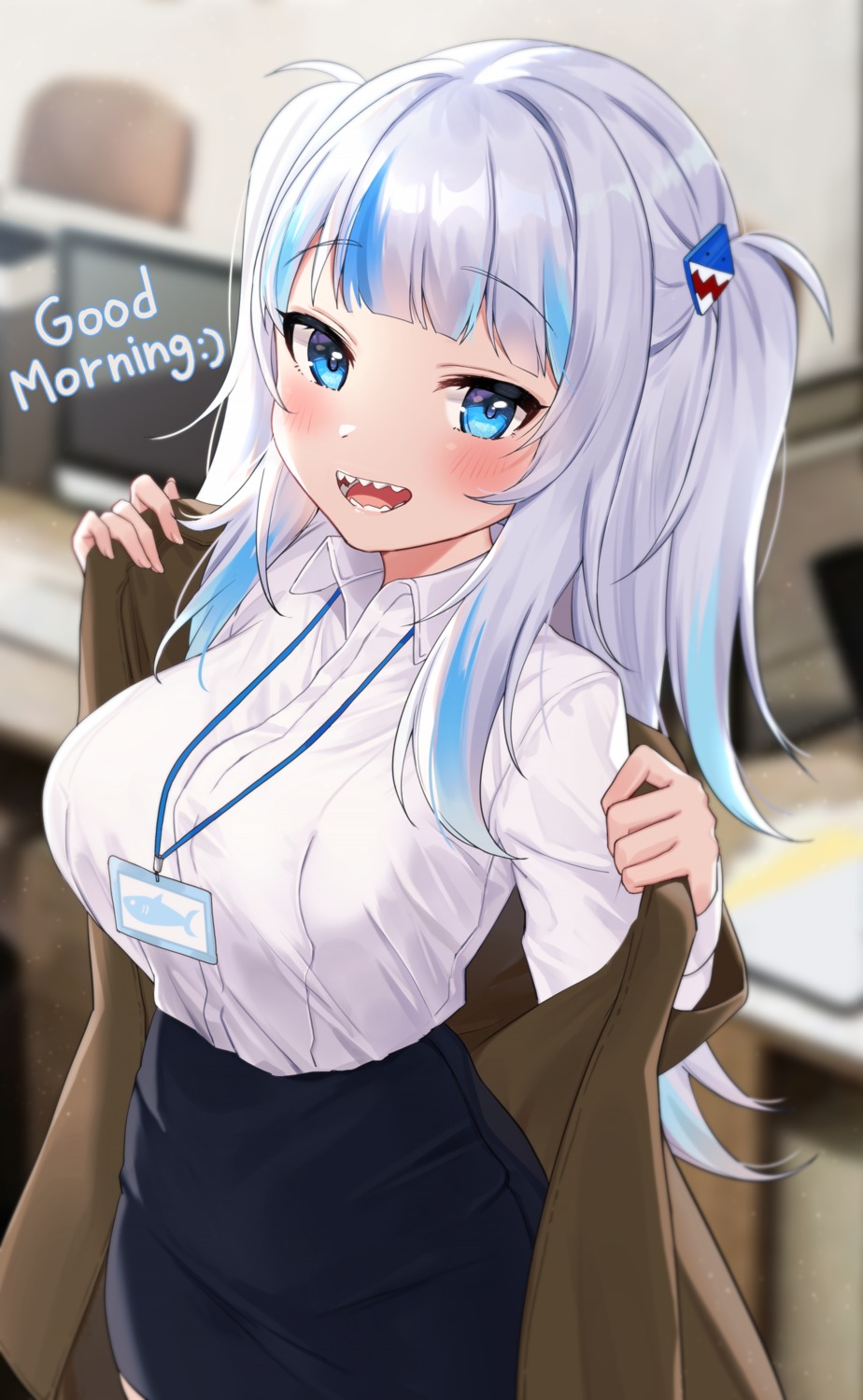 dress_shirt, gawr_gura, hololive, hololive_english, pn_(wnsl216), undressing