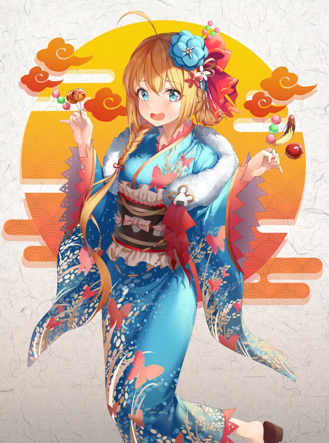 kimono, pecorine, princess_connect!, princess_connect!_re:dive, w_wonjin