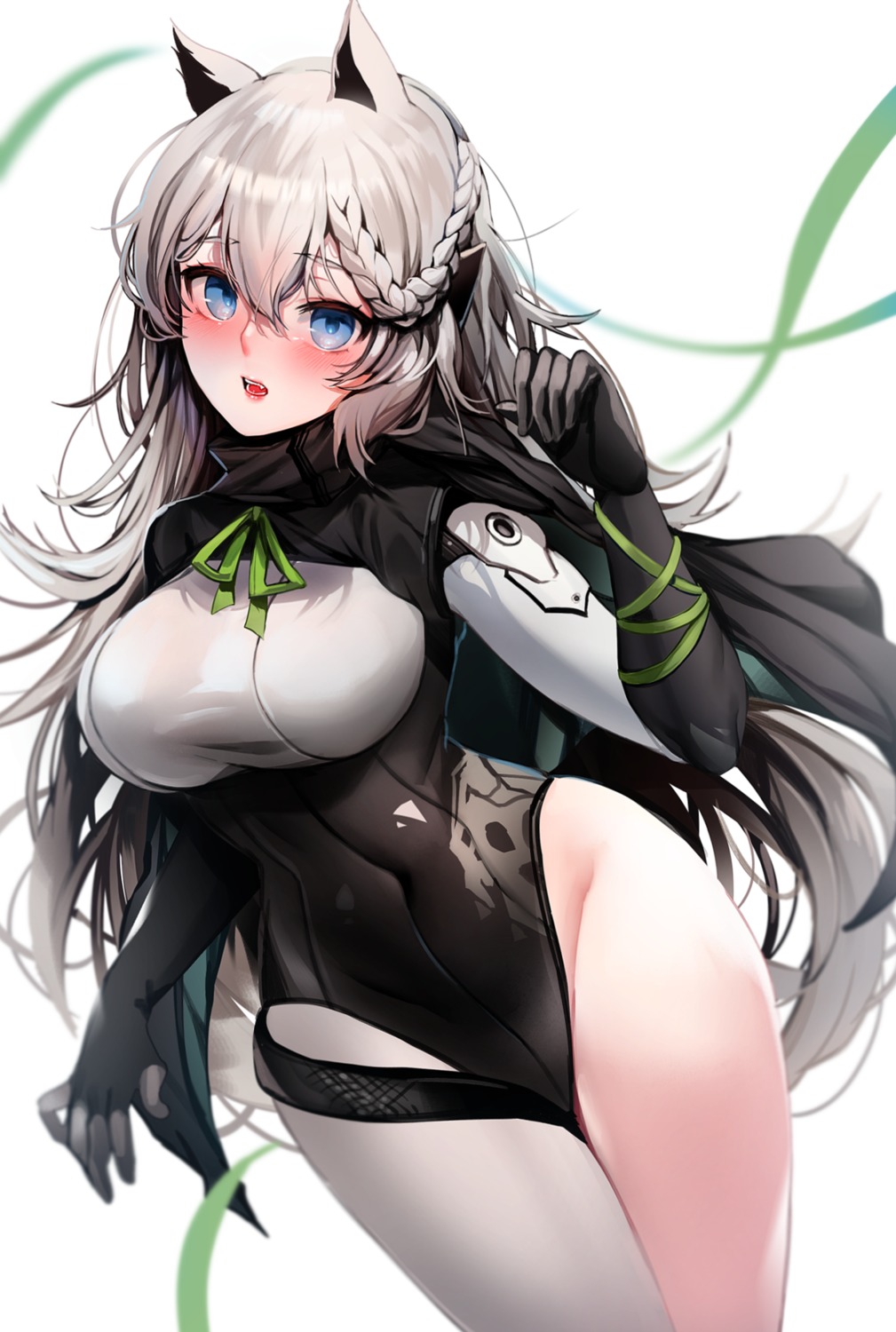 animal_ears, girls_frontline, ksvk_(girls_frontline), leotard, mecha_musume, zerocat