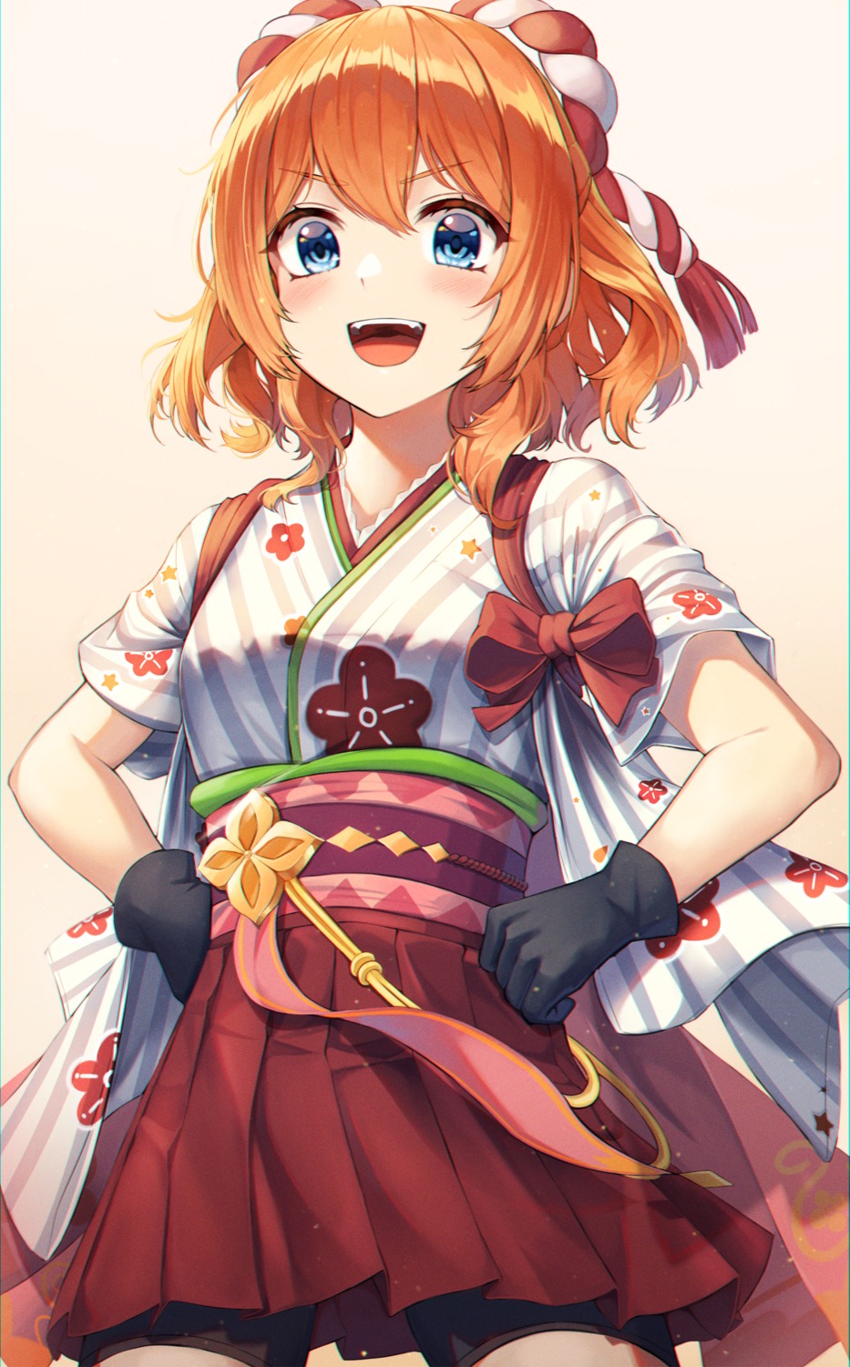 bike_shorts, japanese_clothes, muimi_(princess_connect), princess_connect!, princess_connect!_re:dive, sora_(men0105)
