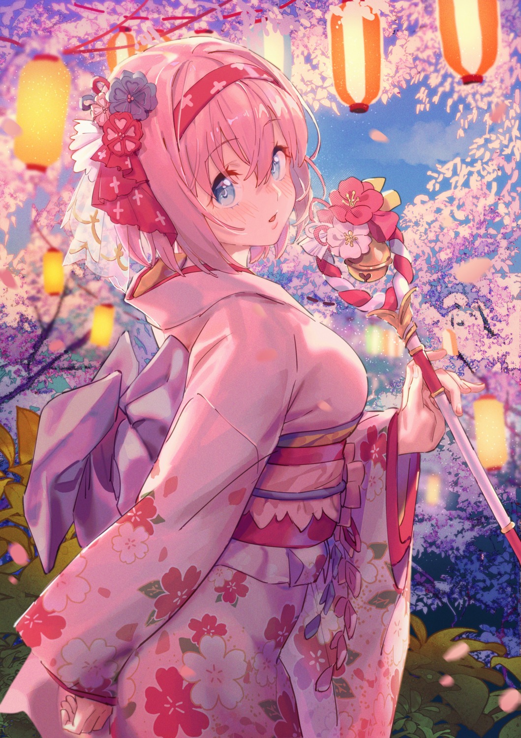 hei_yan-m82a1, kimono, kusano_yui, princess_connect!, princess_connect!_re:dive