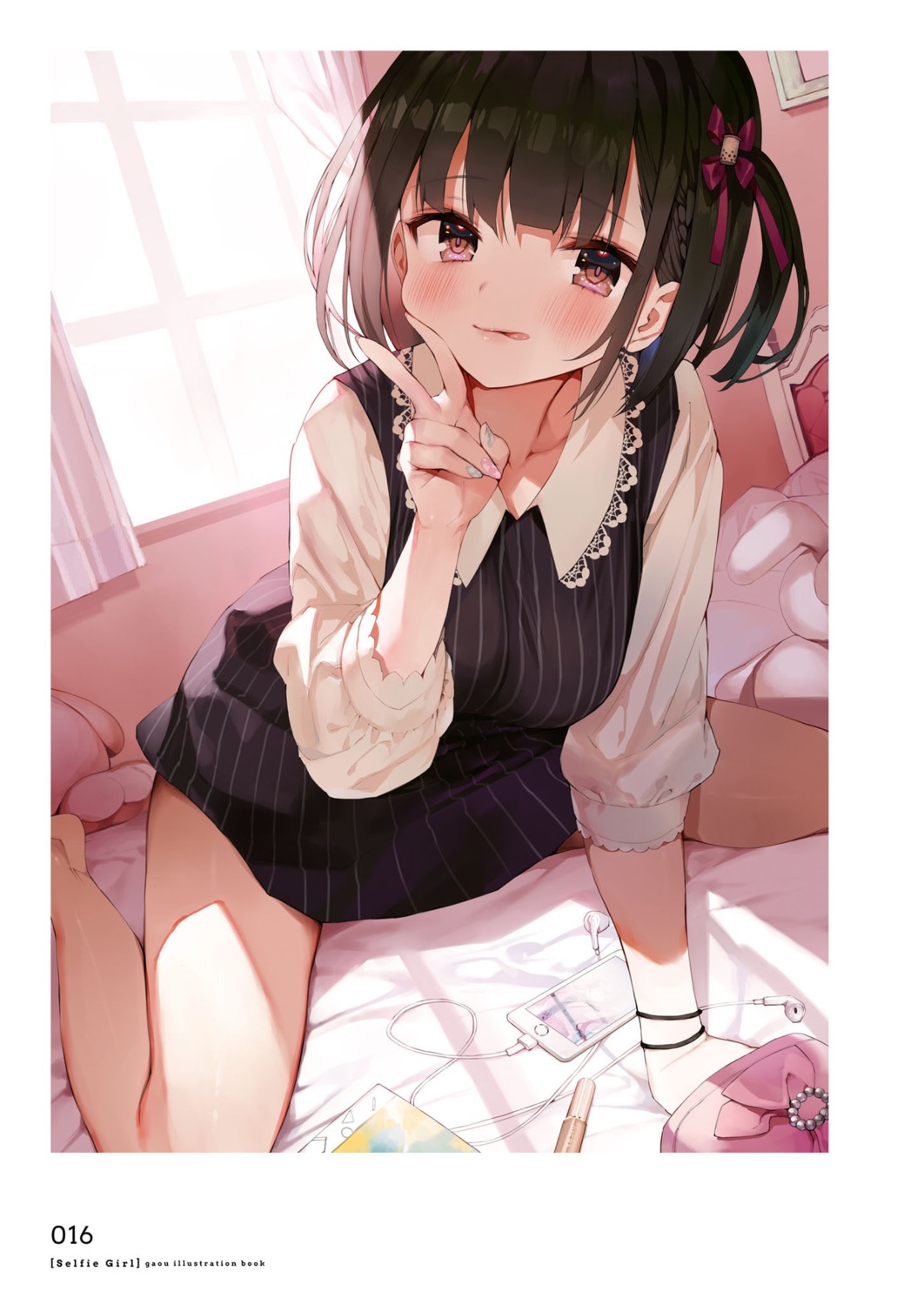 dress, gaou, okada_ayaka, skirt_lift