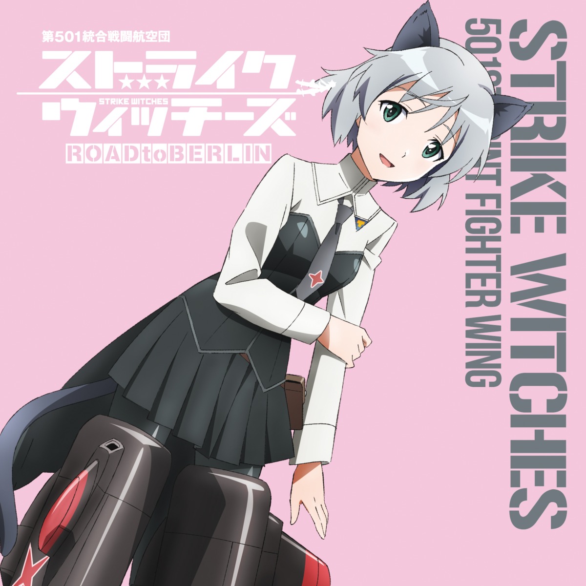 animal_ears, disc_cover, mecha_musume, nekomimi, pantyhose, sanya_v_litvyak, strike_witches, tail