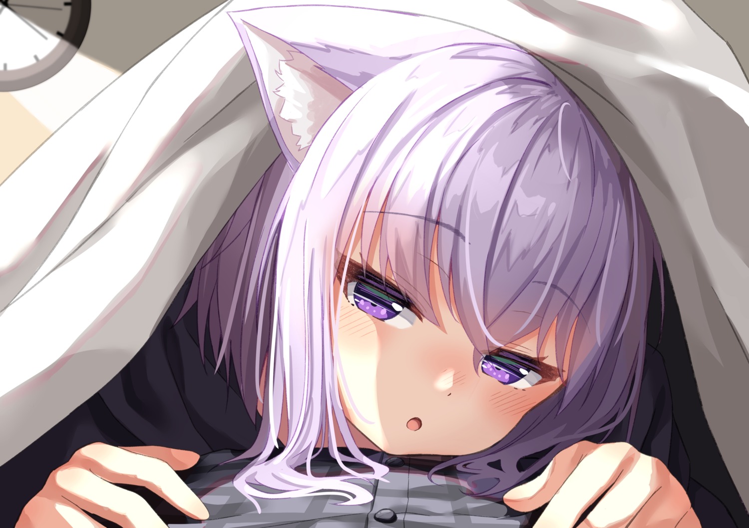 animal_ears, hololive, hololive_gamers, nekomata_okayu, nekomimi, sheets, starkamisan