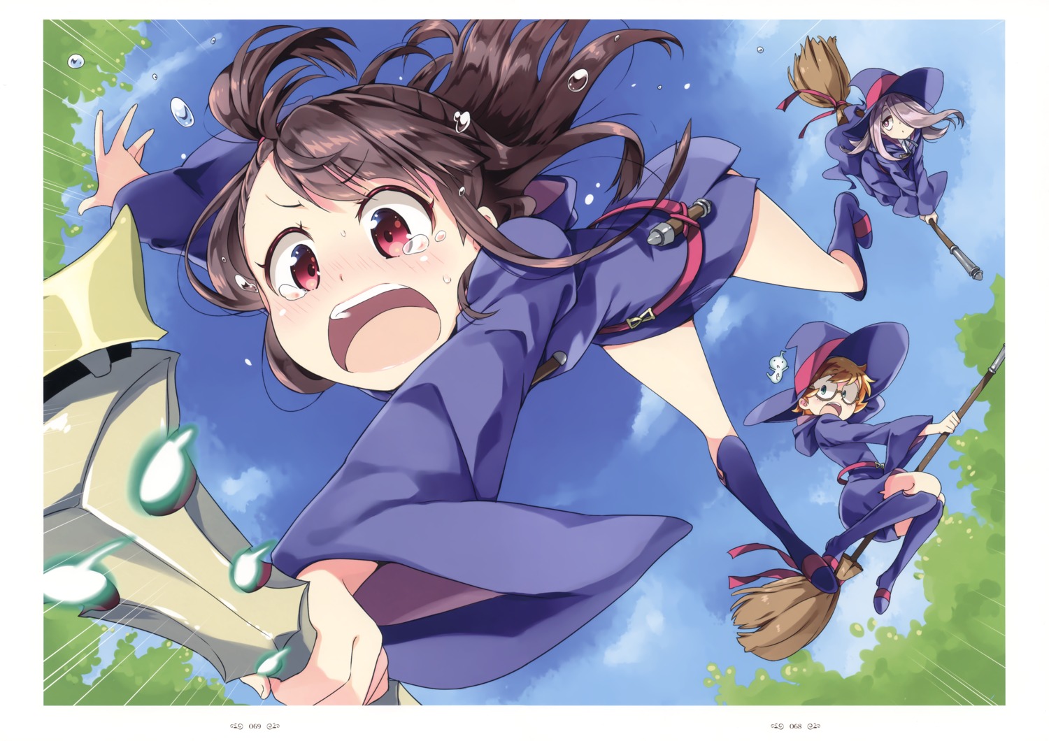 atsuko_kagari, little_witch_academia, lotte_yanson, megane, natsume_eri, seifuku, sucy_manbavaran