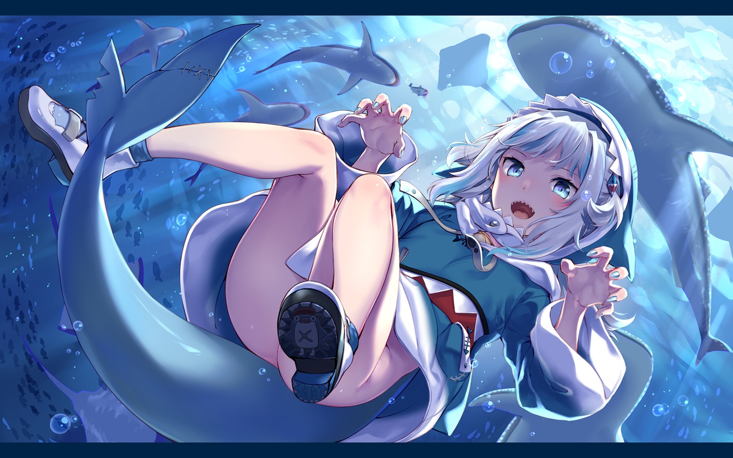 bottomless, gawr_gura, hinasaki, hololive, hololive_english, tail, wallpaper