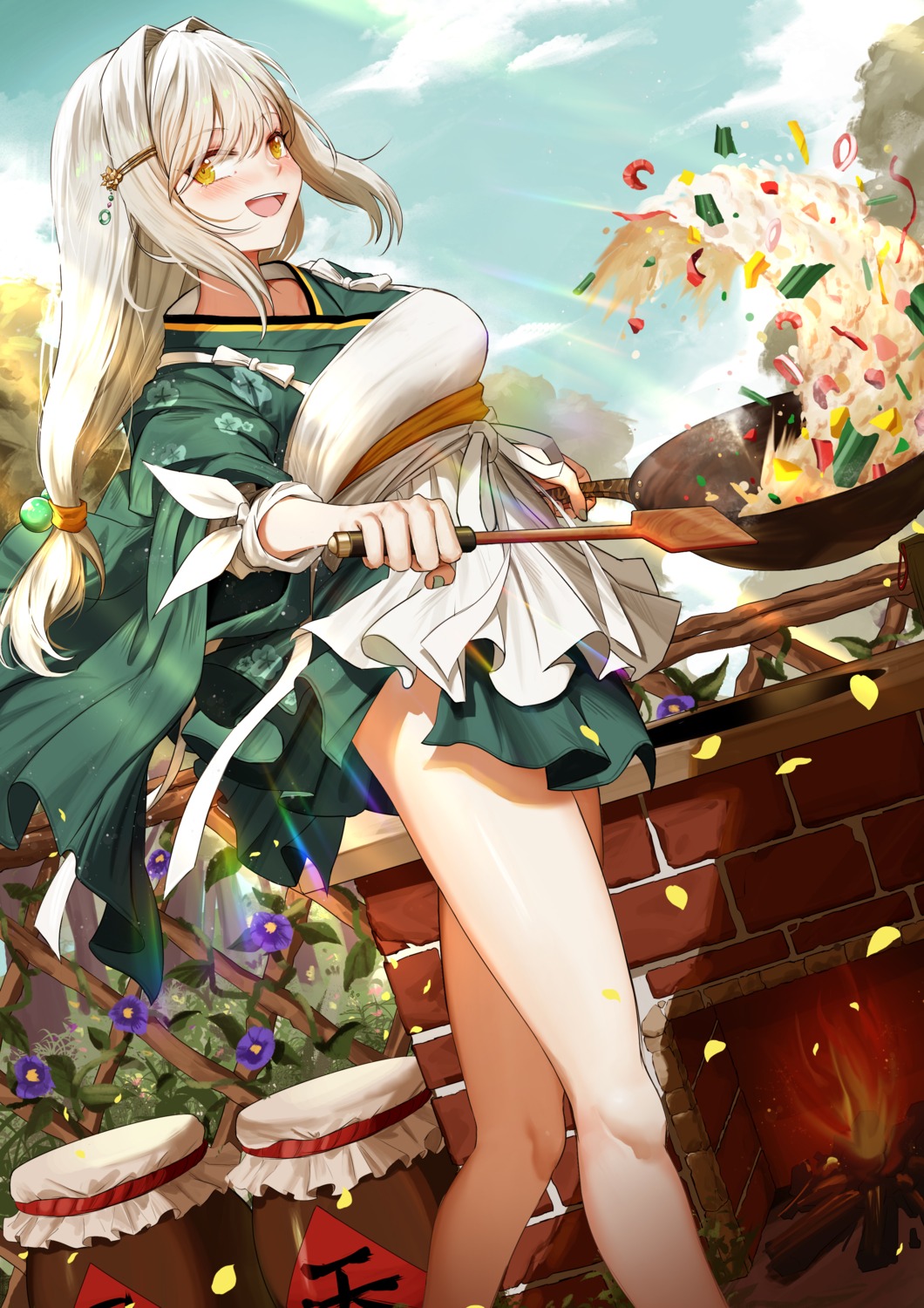 capitan_wei, japanese_clothes, skirt_lift