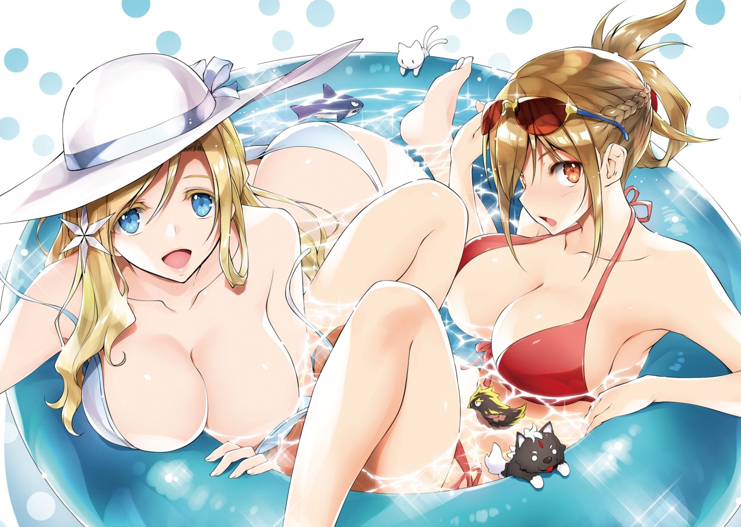 bikini, highschool_dxd, kikurage, megane, swimsuits, wardrobe_malfunction, wet