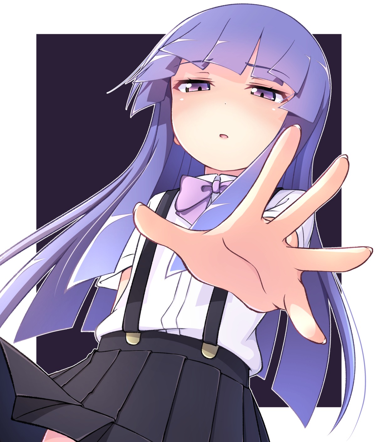 furude_rika, higurashi_no_naku_koro_ni, pontasu, seifuku, skirt_lift