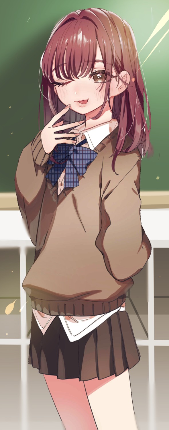 nozawa_yukiko, seifuku, sweater