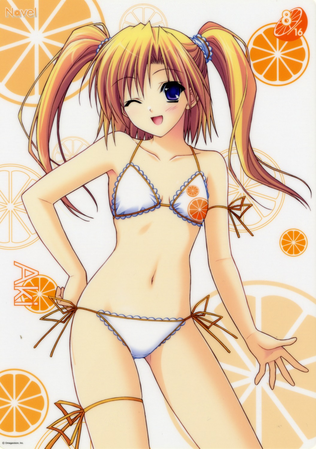 bikini, navel, nitta_aki, soul_link, suzuhira_hiro, swimsuits