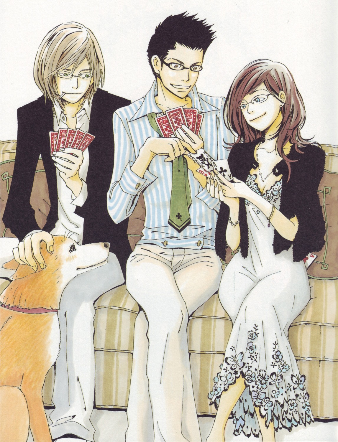 binding_discoloration, honey_and_clover, nomiya_takumi, tashigawara_miwako, umino_chica