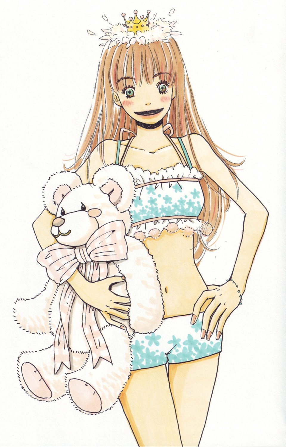 bikini, honey_and_clover, swimsuits, umino_chica, yamada_ayumi