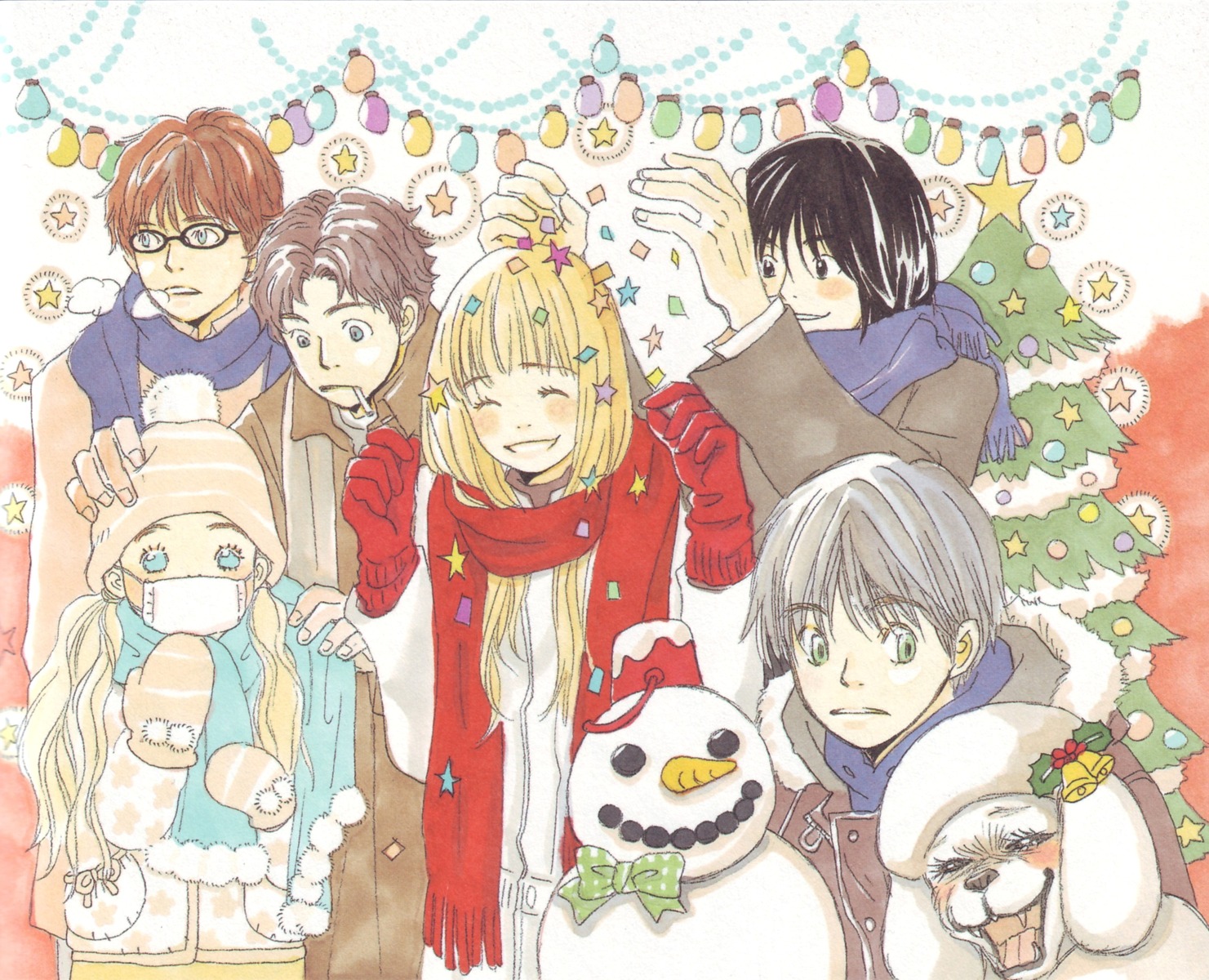 hanamoto_hagumi, hanamoto_shuuji, honey_and_clover, mayama_takumi, morita_shinobu, takemoto_yuuta, umino_chica, yamada_ayumi