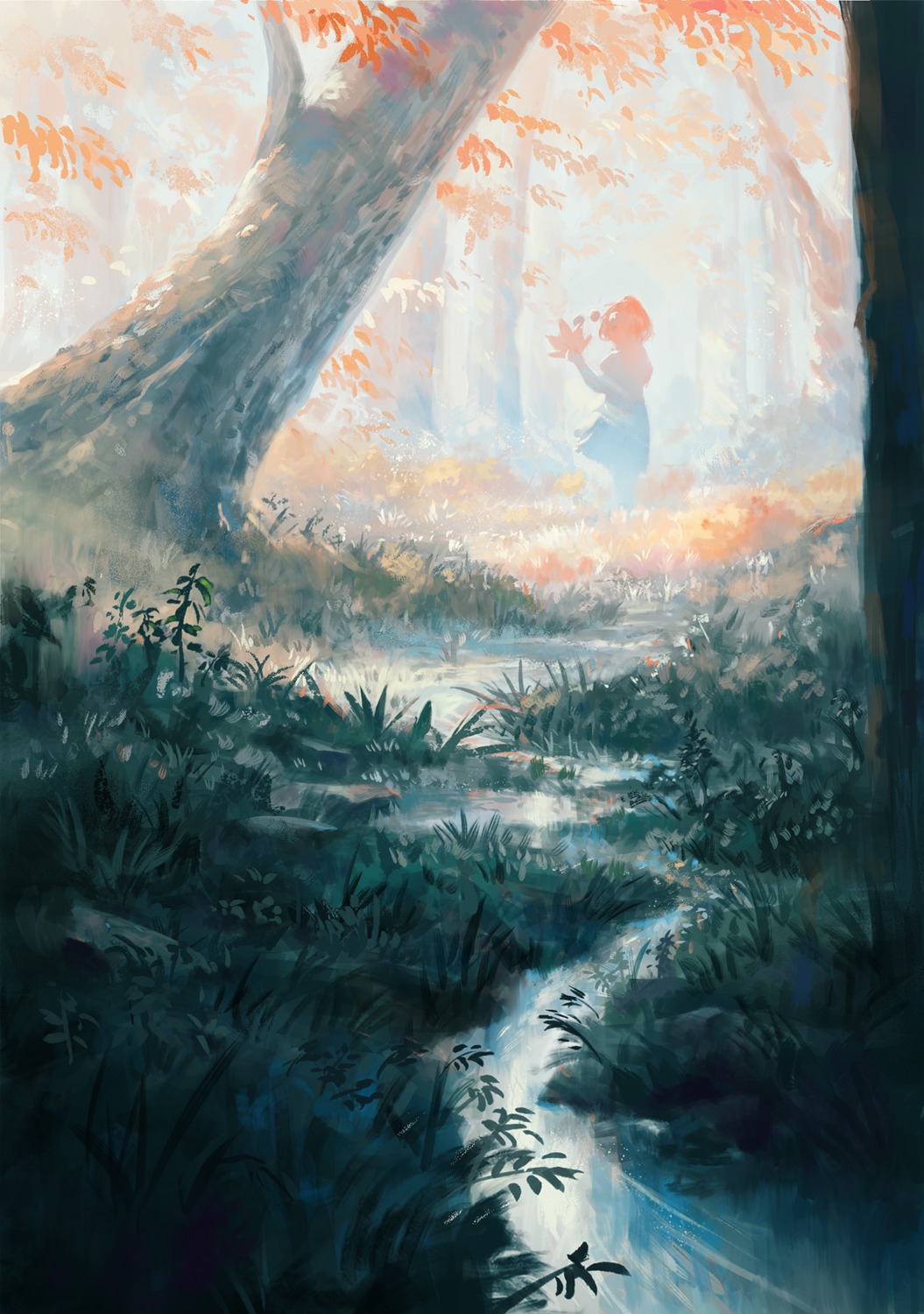 fjsmu, landscape, shameimaru_aya, silhouette, touhou