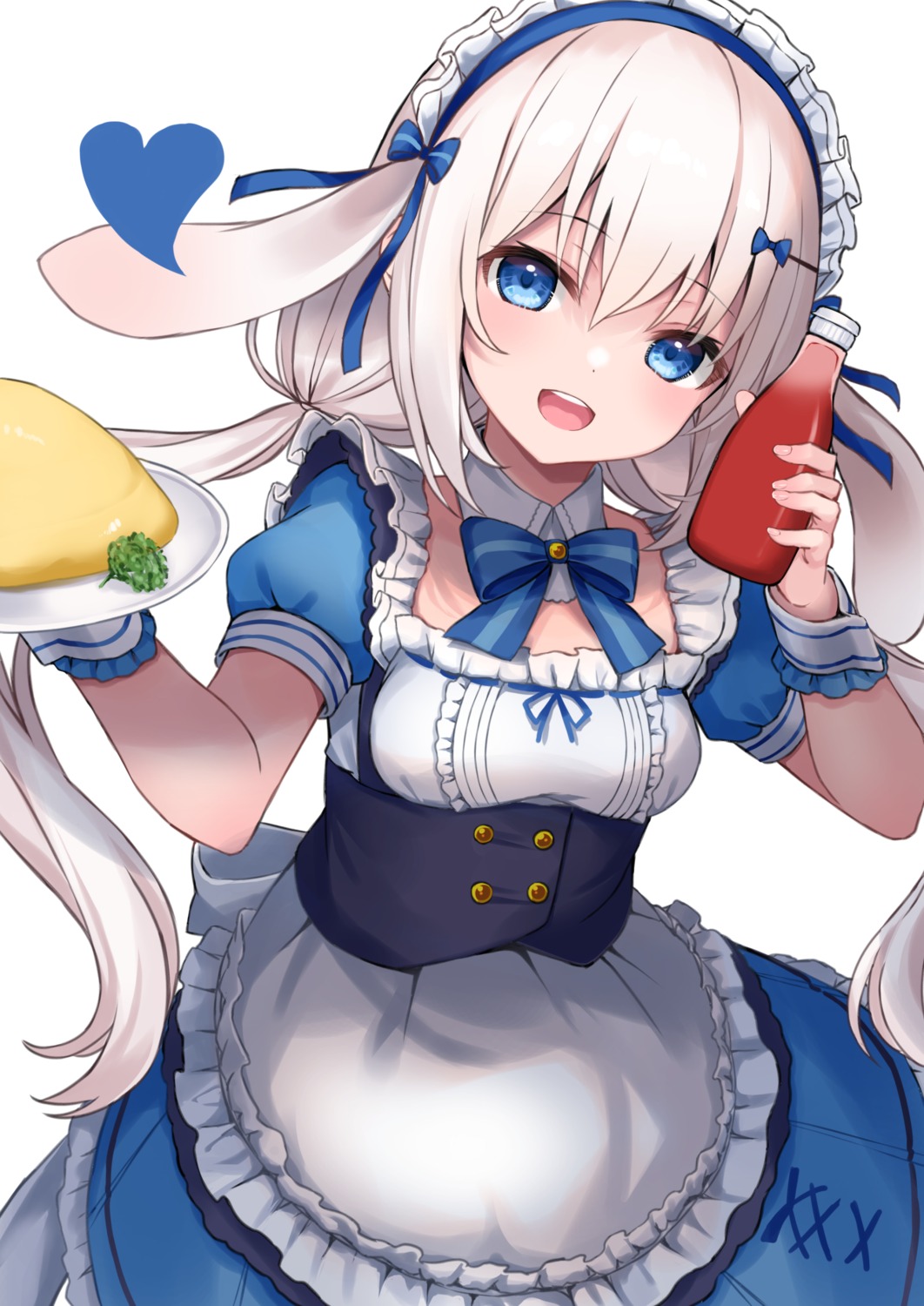 animal_ears, bunny_ears, hashiko_nowoto, maid