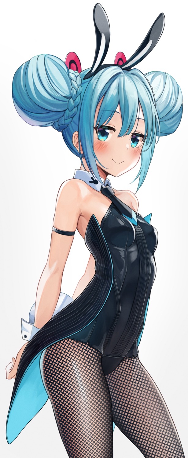 animal_ears, bibboss39, bicute_bunnies_miku, bunny_ears, bunny_girl, fishnets, hatsune_miku, pantyhose