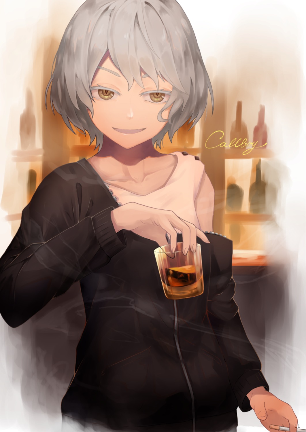 gachirin, kudou_chitose, nijisanji, smoking