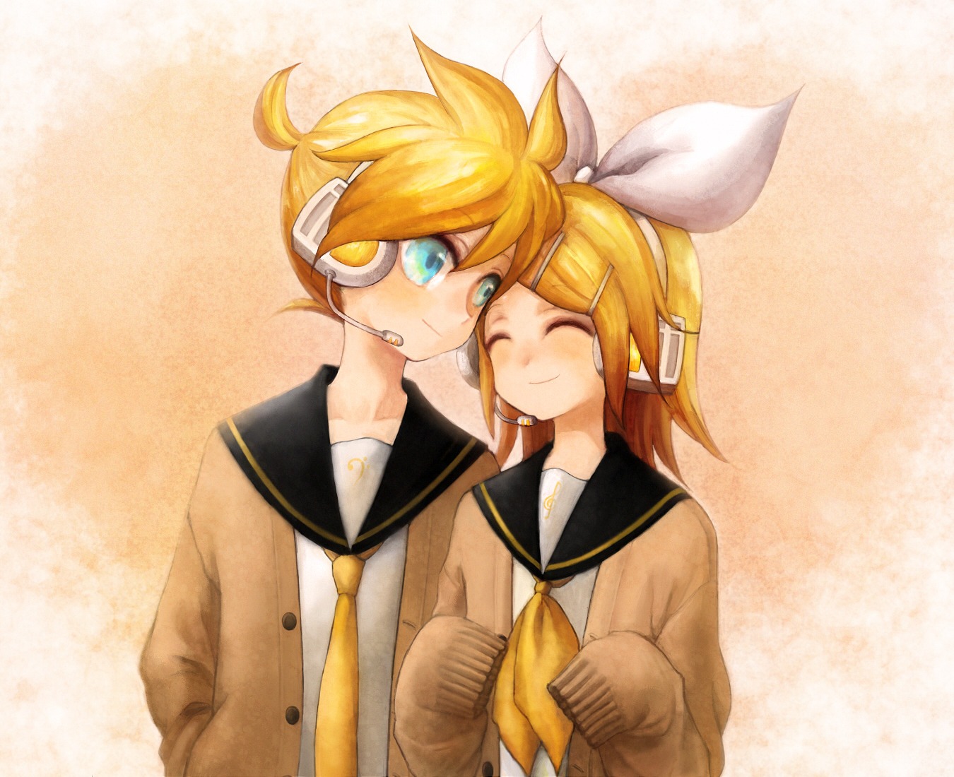 kagamine_len, kagamine_rin, michi_ta_(masquerade), vocaloid