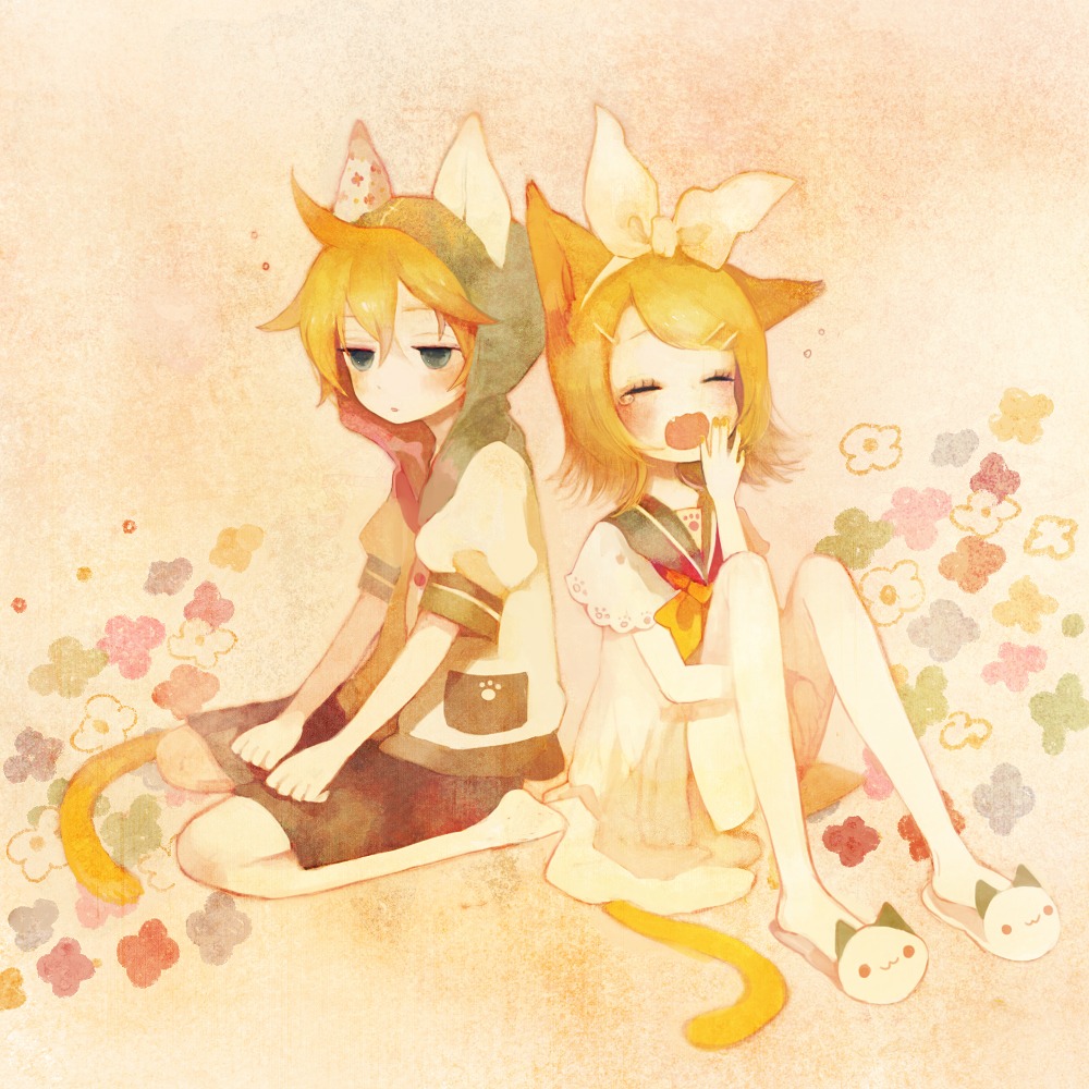 kagamine_len, kagamine_rin, pechika, vocaloid