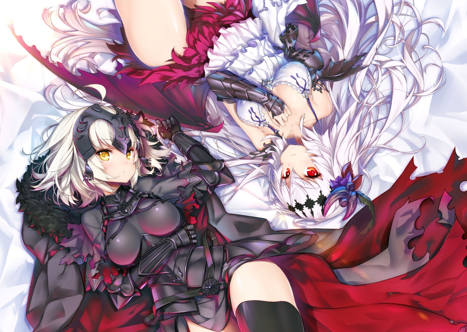 armor, crossover, fate/grand_order, granblue_fantasy, hong, jeanne_d'arc, jeanne_d'arc_(granblue_fantasy), jeanne_d'arc_alter_(fate)