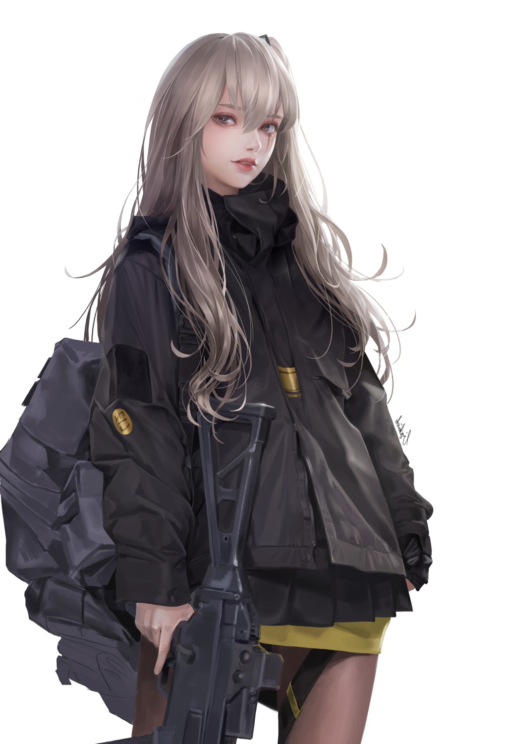 girls_frontline, gun, lizchiefffff, pantyhose, ump45_(girls_frontline)