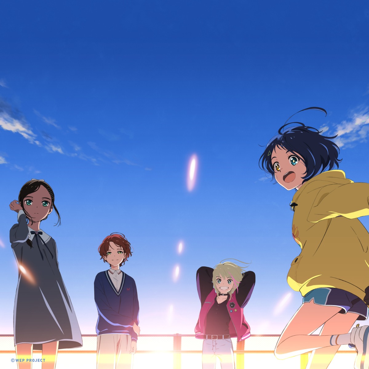 aonuma_neiru, dress, heterochromia, kawai_rika, ohto_ai, sawaki_momoe, sweater, takahashi_saki
