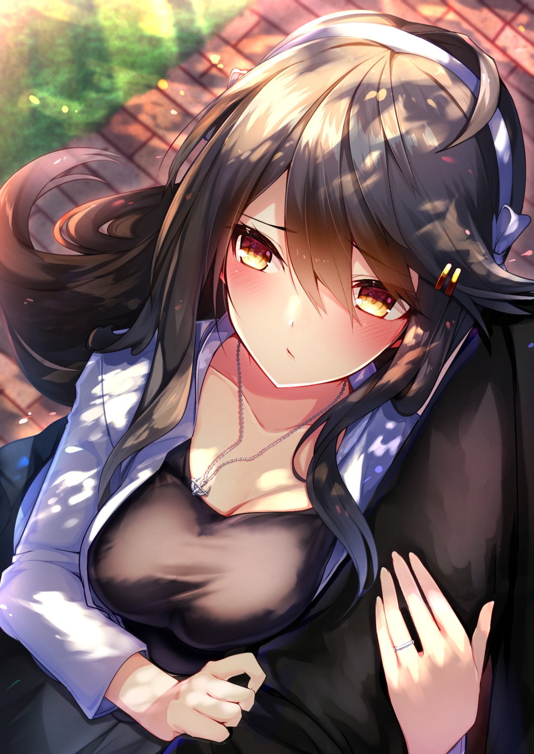 cleavage, haruna_(kancolle), kantai_collection, tsukui_kachou