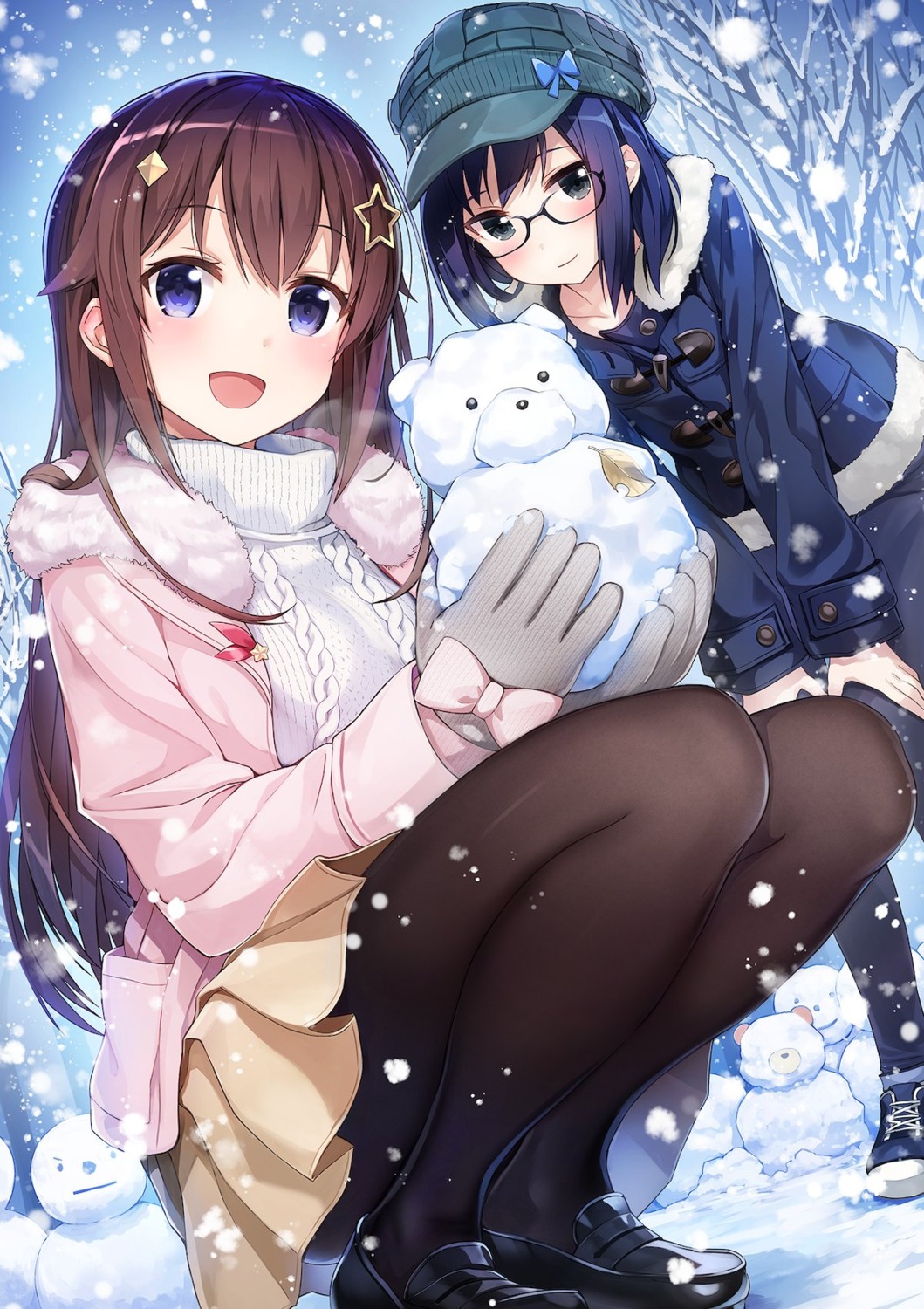 hololive, megane, ordan, pantyhose, skirt_lift, sweater, tokino_sora, yuujin_a_(hololive)